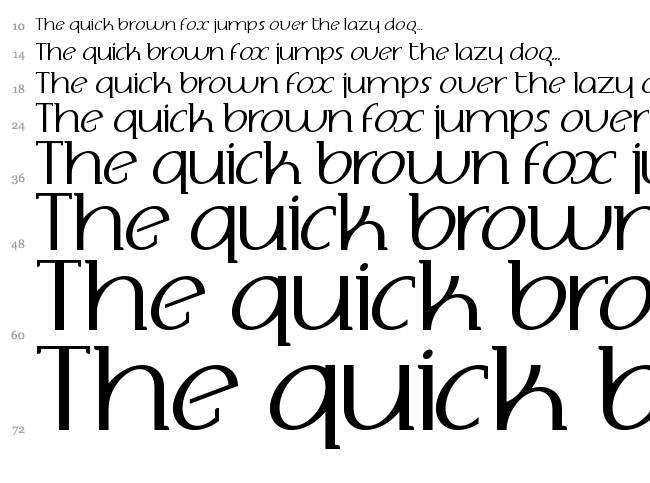 Adolphus Serif font waterfall